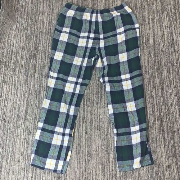 Old Navy Mens Size Large Drawstring Waist Pajama Lounge Pants Green White Plaid - Picture 6 of 6